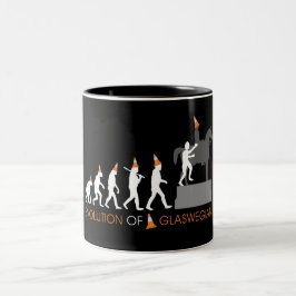 Hertog van het Pet van de Glasgow van Wellington Tweekleurige Koffiemok