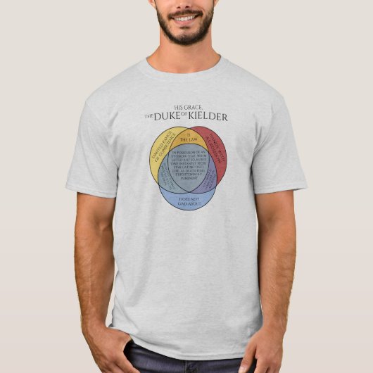 Hertog van Kielder Venn mannen t-shirt (Voorkant)