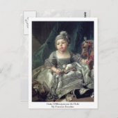 Hertog van Montpensioner als kind van Francois Bou Briefkaart (Voorkant / Achterkant)