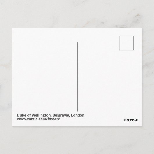 Hertog van Wellington, Belgravia, Briefkaart van L (Achterkant)