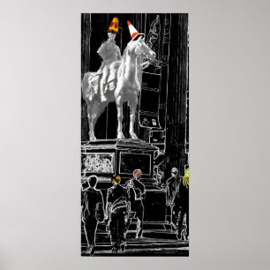 Hertog van Wellington op Glasgow GOMA Canvas Poster