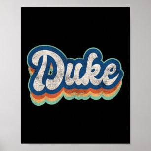 Hertog Voornaam Jongen Vintage Stijl 70s 80s Perso Poster