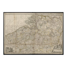 Hertogdom Brabant met Aangrenzende Provincies Kaar