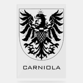 Hertogdom Karinthië Monochrome Heraldische Kunst Acryl Bord