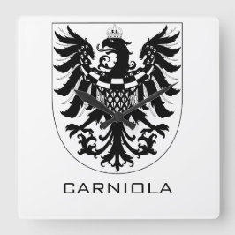 Hertogdom Karinthië Monochrome Heraldische Kunst Vierkante Klok