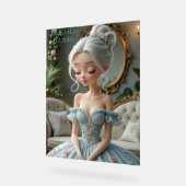 Hertogin Elara: Elegante Gratie Acryl Bord (Hoek)