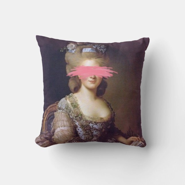 Hertogin gewijzigde Ar-kunst portret Worp Kussen (Voorkant)