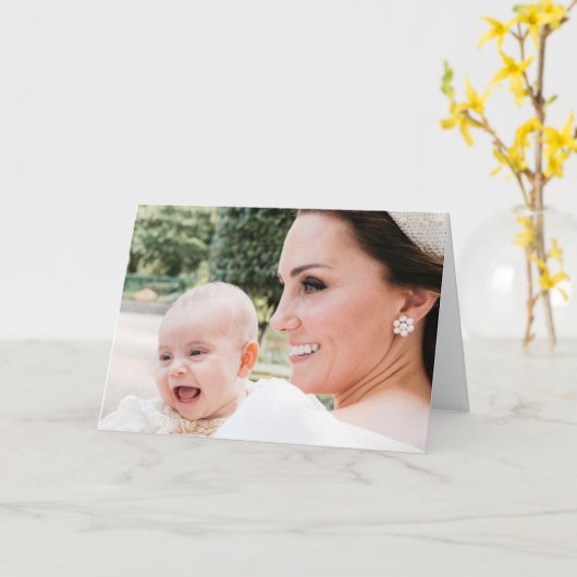 Hertogin Kate en prins Louis Kaart (Gele Bloem)