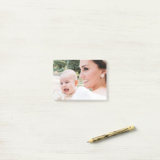 Hertogin Kate en prins Louis Post-it® Notes (Op bureau)
