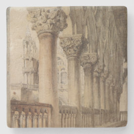 Hertogspaleis (door John Ruskin) Stenen Onderzetter