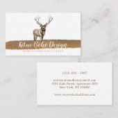 Hertshoorn Boho Waterverf Logo Visitekaartje (Voorkant / Achterkant)