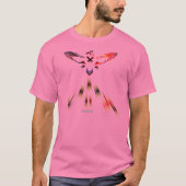 Heru Rays Mannen Burnout Shirt (Voorkant)
