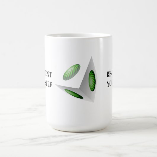 Heruitvind Jezelf 3D-ontwerp Koffiemok (Center)