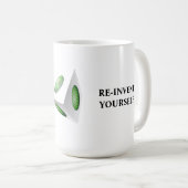 Heruitvind Jezelf 3D-ontwerp Koffiemok (Voorkant rechts)