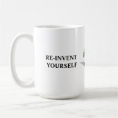 Heruitvind Jezelf 3D-ontwerp Koffiemok (Links)
