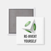 Heruitvinden van je eigen Motivatie bericht Magneet (Voorkant / Achterkant)