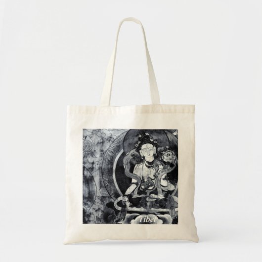 Heruka Boeddha, Tibetaans Canvas tas, Tibetaans Bo Tote Bag (Voorkant)