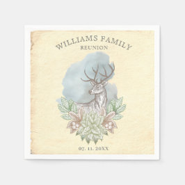 Herünienpapier voor de familie Rustige bossen Servet