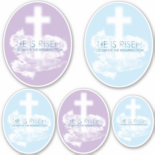 Herurrectie HIJ IS Christelijk Pasen Sticker (Voorkant)