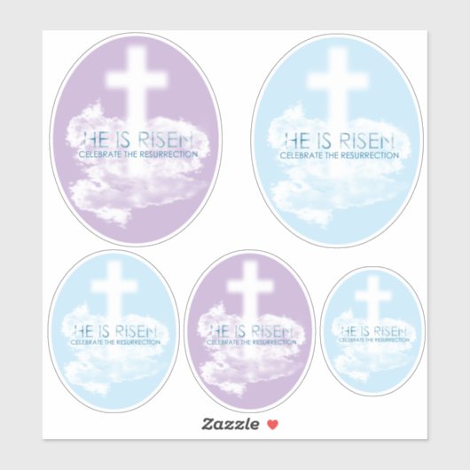 Herurrectie HIJ IS Christelijk Pasen Sticker (Vel)