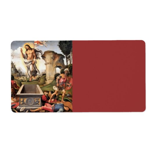 Herurrectie van Christus Etiket (Voorkant)