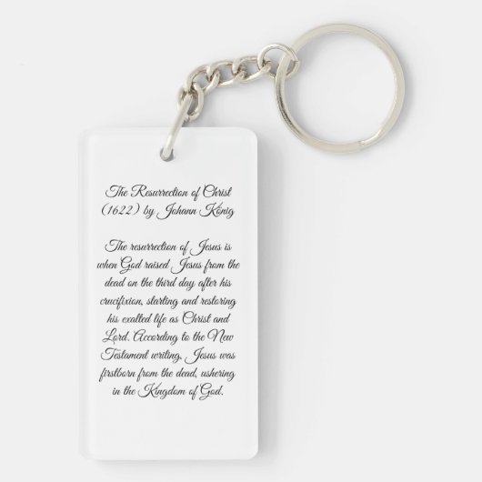 Herurrectie van Christus Sleutelhanger (achterkant)