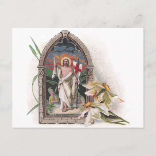 Herurrectie van het kerkvenster van Christus Briefkaart (Voorkant)