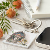 Herurrectie van het kerkvenster van Christus Sleutelhanger (Voorkant Rechts)