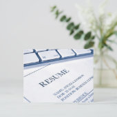 hervat of cv-taaktoepassing briefkaart (Staand voorkant)