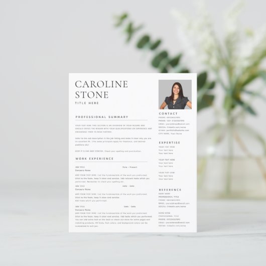 Hervatten Foto Contact Wit Modern (Staand voorkant)