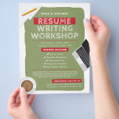 Hervatten Schrijven Workshop Business Flyer (Hand)