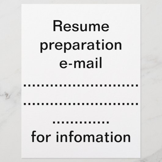 Hervatvoorbereiding Flyer (Voorkant)