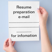 Hervatvoorbereiding Flyer (Hand)