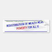 Herverdeling van rijkdom bumpersticker (Voorkant)