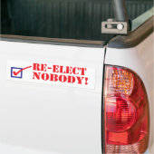Herverkiezen Niemand Bumpersticker (Op Truck)