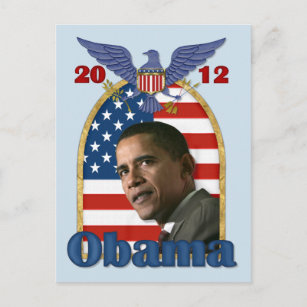 Herverkiezing Barack Obama voor 2012 Briefkaart