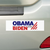 Herverkiezing Obama Biden '12 Bumpersticker (Op auto)