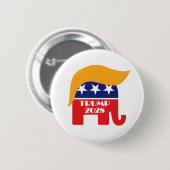 Herverkiezing President Trump 2028 derde termijn Ronde Button 5,7 Cm (Voorkant /achterkant)