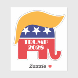 Herverkiezing President Trump 2028 derde termijn Sticker