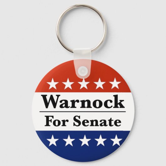 Herverkiezing Raphael Warnock in de Amerikaanse Se Sleutelhanger (Voorkant)