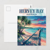 Hervey Bay Australië Briefkaart (Voorkant / Achterkant)