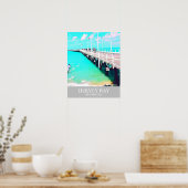 Hervey Bay Queensland Australia zee vintage Poster (Keuken)