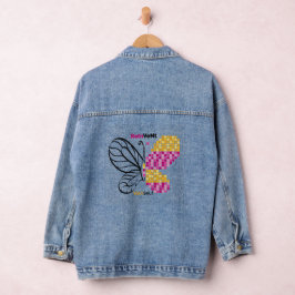Hervind jezelf in elk stadium van je leven denim jacket