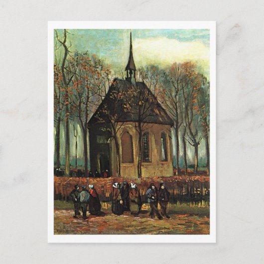 Hervormde kerk in Nuenen, Van Gogh Fine Art Briefkaart (Voorkant)