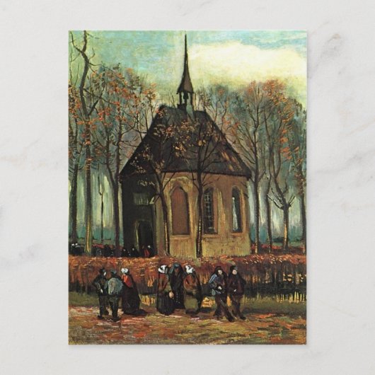 Hervormde kerk in Nuenen, Van Gogh Fine Art Briefkaart (Voorkant)