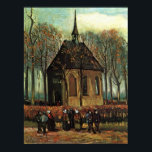 Hervormde kerk in Nuenen, Van Gogh Fine Art Poster<br><div class="desc">Congregation Leaving the Reformed Church in Nuenen, Vincent van Gogh, Nuenen, januari-februari 1884 en herfst 1885. Olie op doek, 41, 3 x 32, 1 cm. Locatie onbekend. Stolen uit het Museum van Van Gogh op 7 december 2002. F 25, JH 521 Vincent Willem van Gogh (30 maart 1853 - 29...</div>