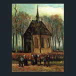 Hervormde kerk in Nuenen, Van Gogh Fine Art Poster<br><div class="desc">Congregation Leaving the Reformed Church in Nuenen, Vincent van Gogh, Nuenen, januari-februari 1884 en herfst 1885. Olie op doek, 41, 3 x 32, 1 cm. Locatie onbekend. Stolen uit het Museum van Van Gogh op 7 december 2002. F 25, JH 521 Vincent Willem van Gogh (30 maart 1853 - 29...</div>
