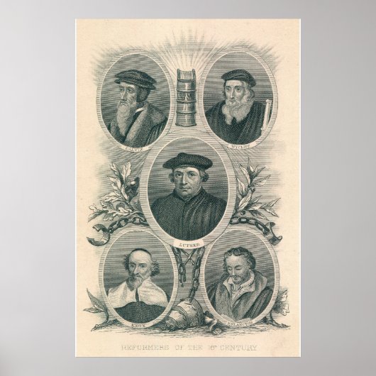 Hervormers van de Luther en de 16e eeuw Poster (Voorkant)