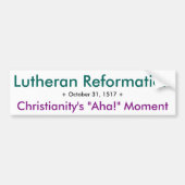 Hervorming Lutheran - Aha! Bumpersticker (Voorkant)