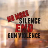 Hervorming pistool Geen stilte meer einde Pistool  Raamsticker (Vel 2)